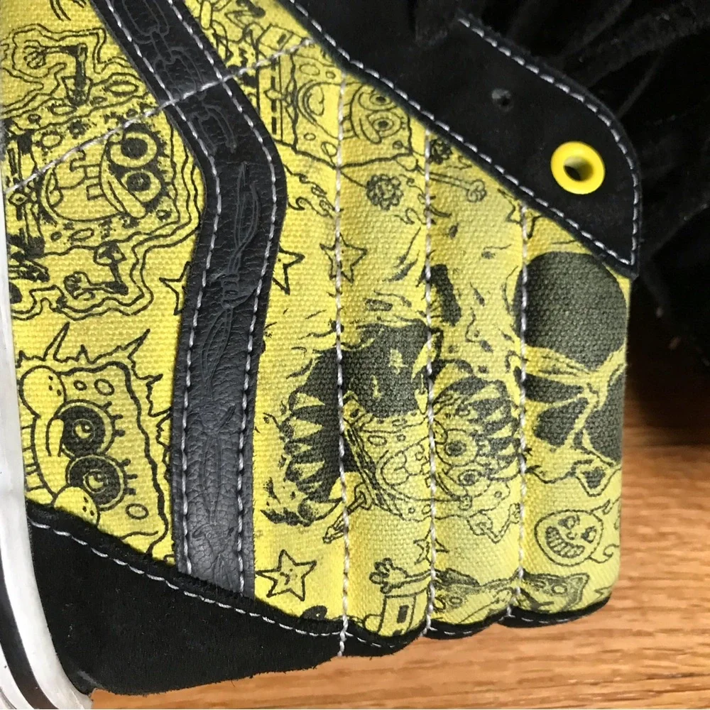 Vans X Gigliotti Spongebob Black & Yellow High-Top Skate Sneakers 11